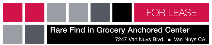 FOR LEASE - Rare Find in Grocery Anchored Center - Van Nuys, CA