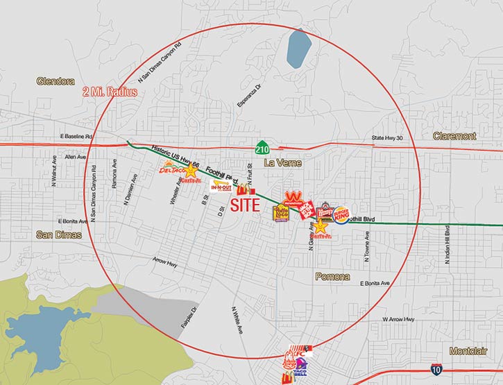 Fast Food Competition Map
